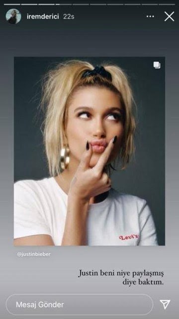 İrem Derici’den Justin Bieber paylaşımı #1
