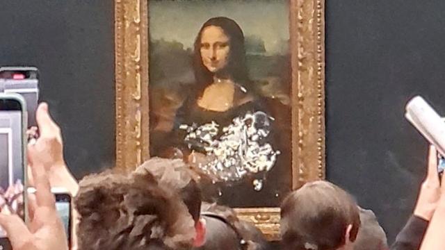 Mona Lisa'ya pastalı saldırı - Son Dakika Haberleri