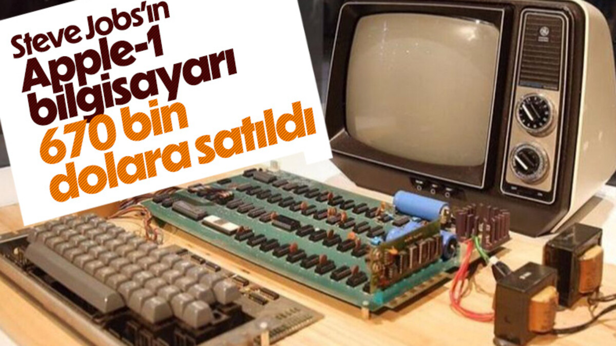 Steve Jobs'a ait Apple-1 prototipi 670 bin dolara satıldı